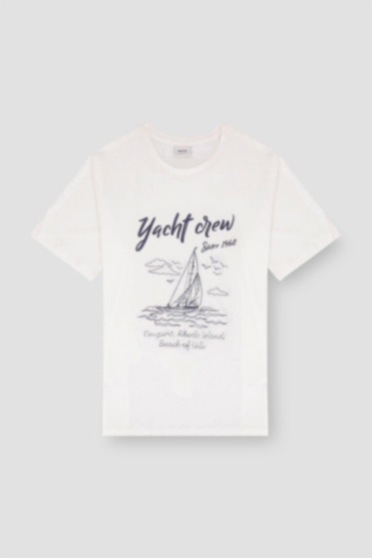 Printed T-Shirt For Men - White