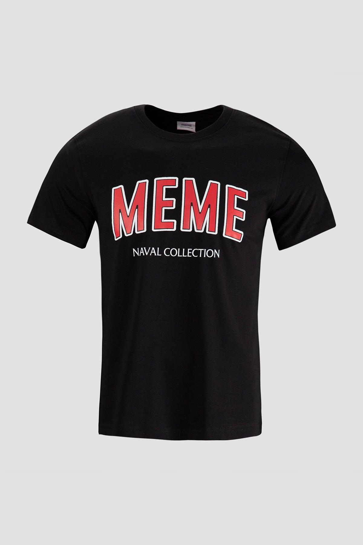Printed T-Shirt For Men - Black