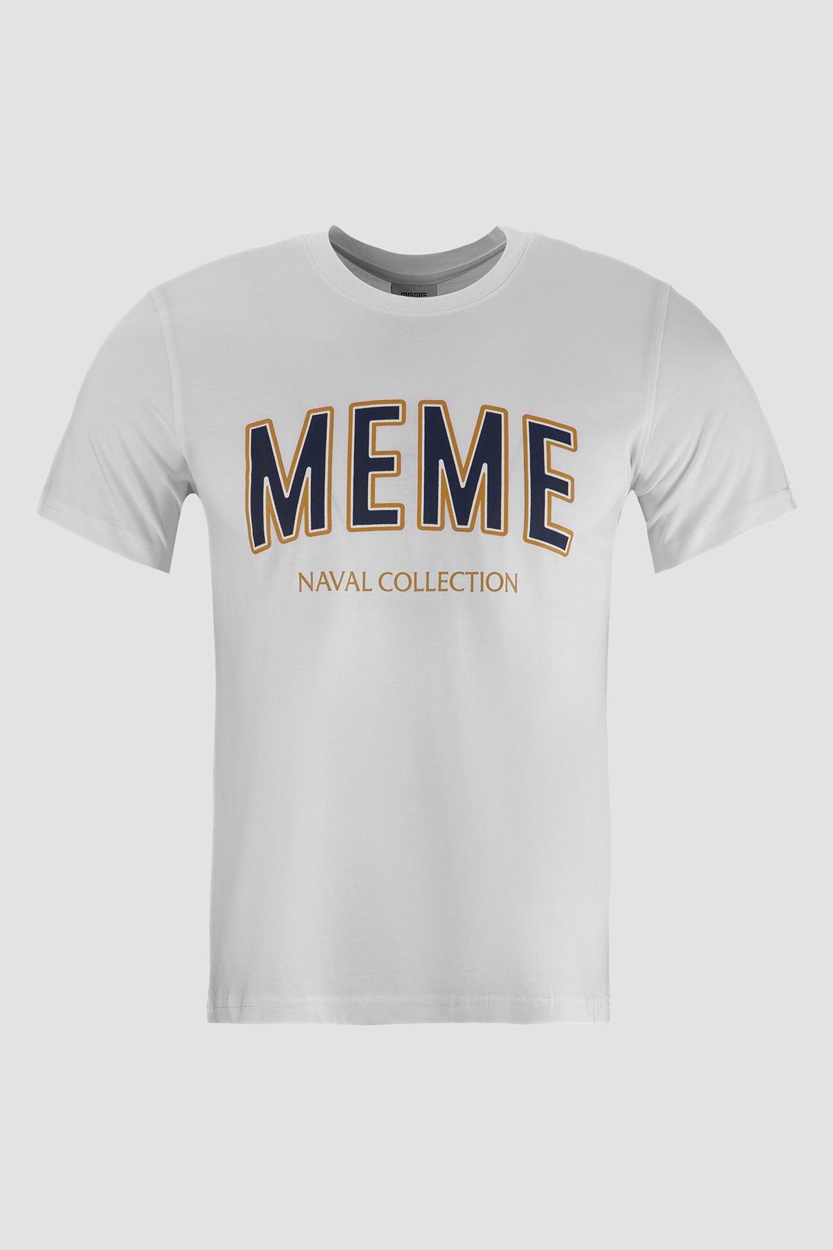 Printed T-Shirt For Men - White
