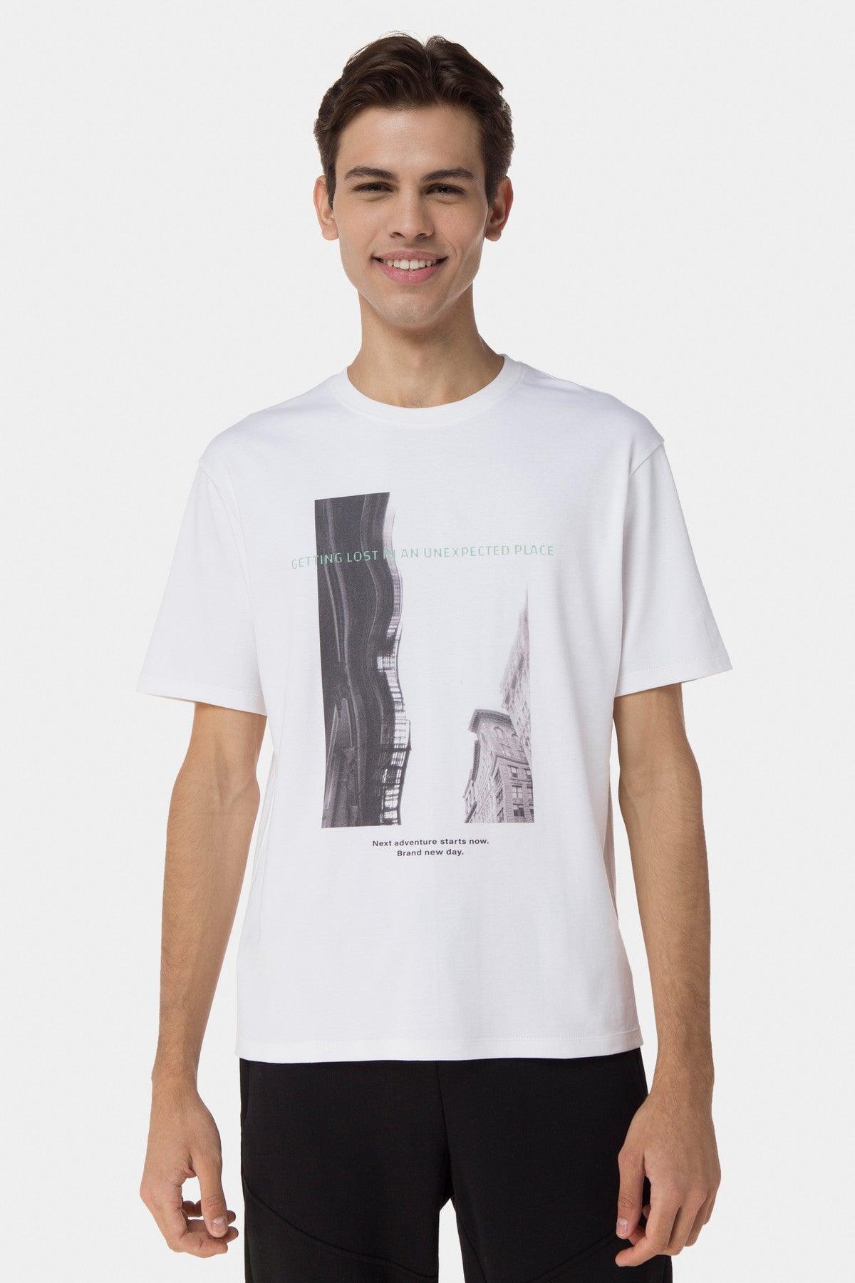 Graphic T-Shirt For Men - White