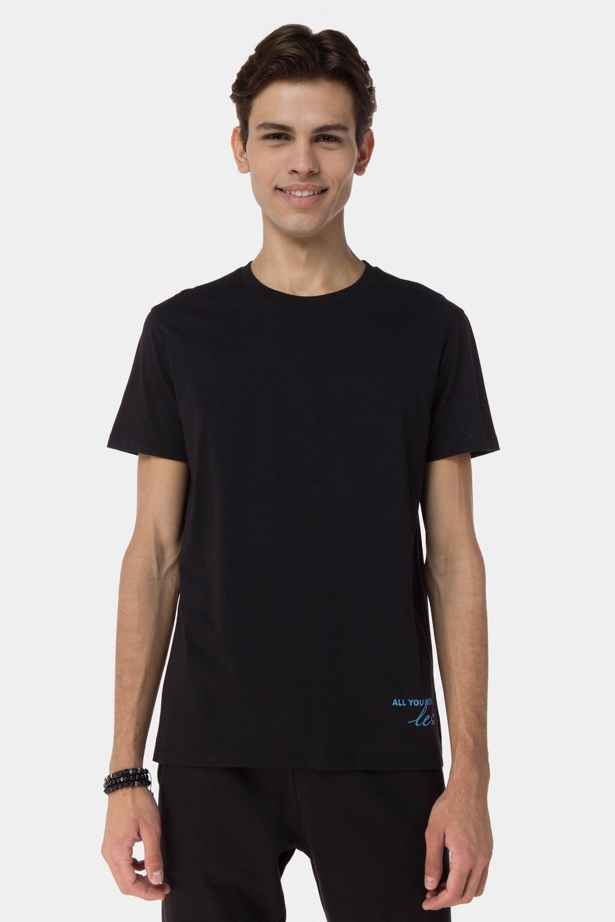 Printed T-Shirt For Men - Black