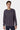 Printed Long Seleeve T-Shirt For Men - Grey Marengo