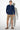 Solid Button Down Shirt For Men - Navy