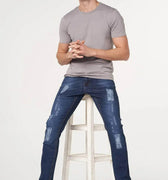 Slim Fit Jeans For Men - Dark Blue - MEME
