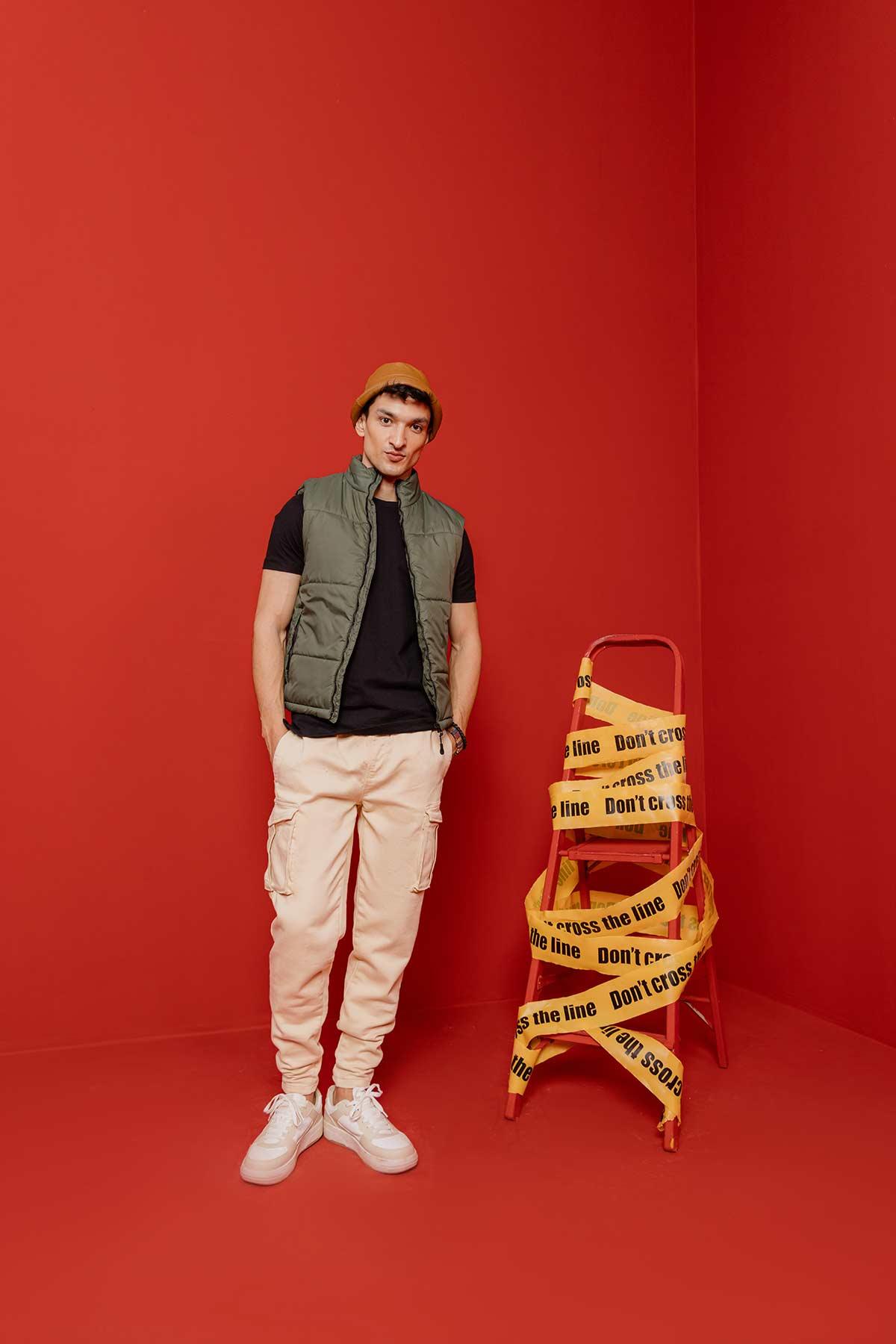Vest Puffer Jacket For Men - Green