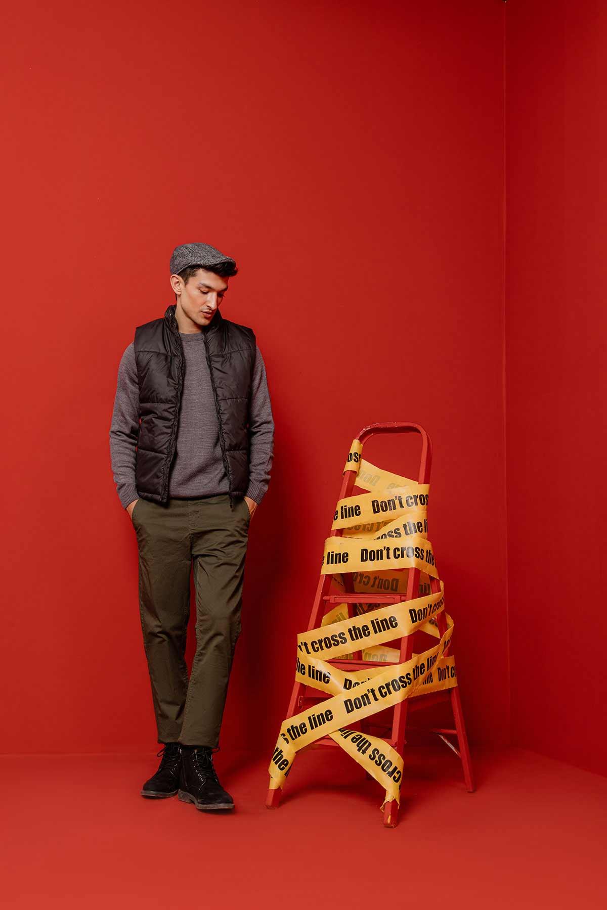 Vest Puffer Jacket For Men - Black
