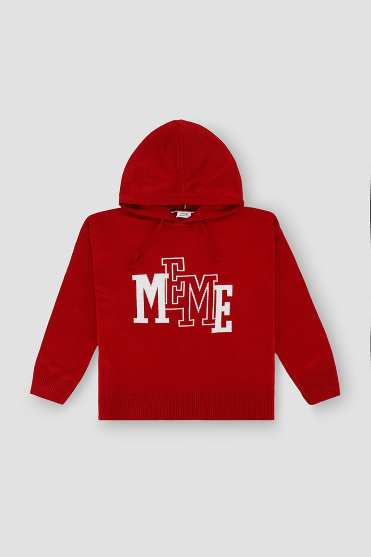 Meme Sweater Hoodie For Men - Red