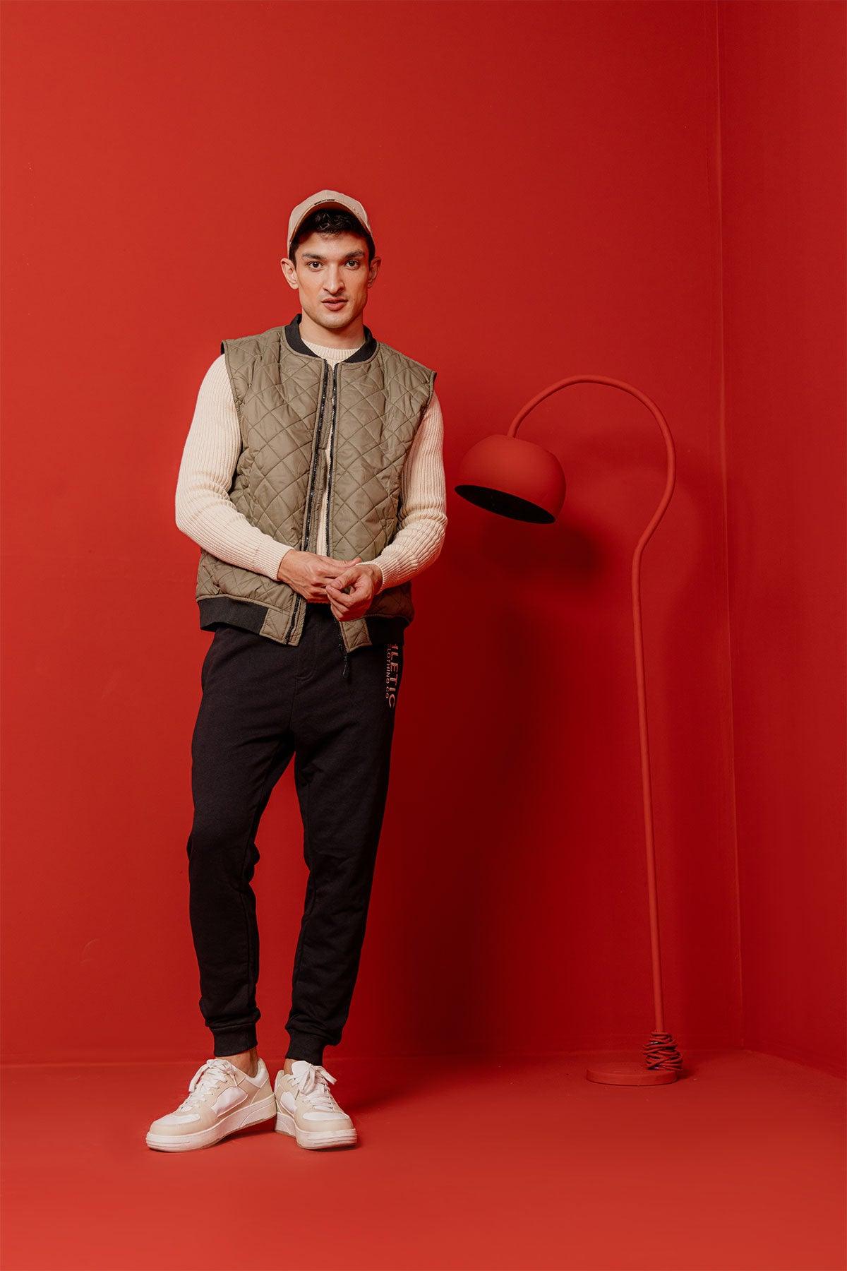 Vest Puffer Jacket For Men - Khaki