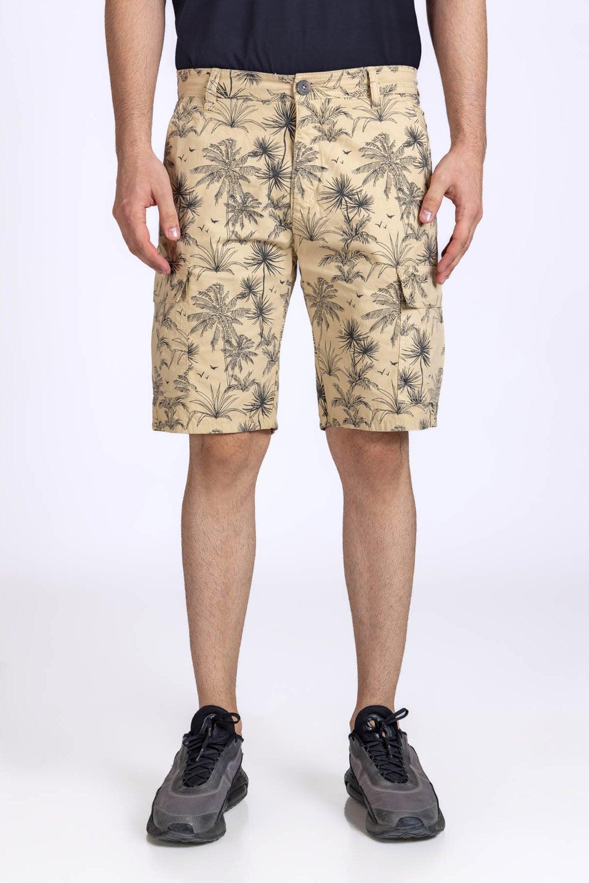 Printed Short For Men - Toas Taupe