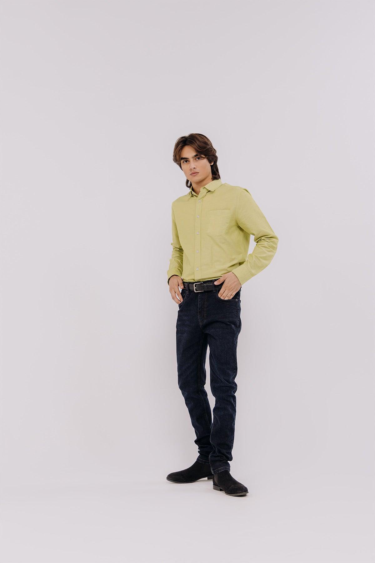 Solid Shirt For Men - Green