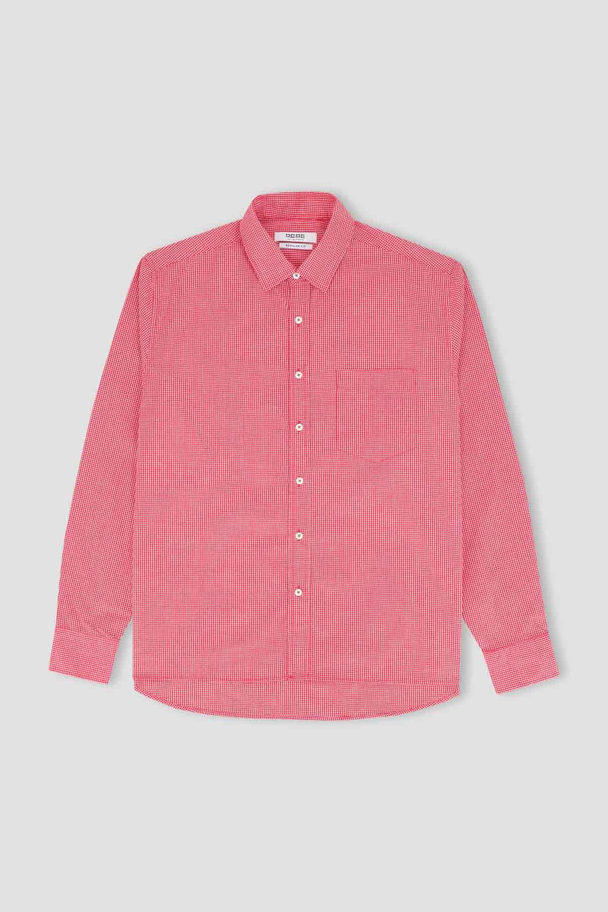 Check Shirt For Men - Red