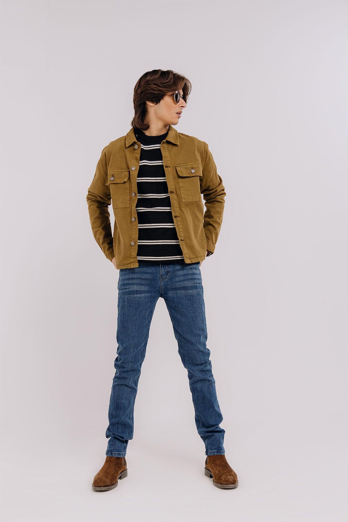 Shacket For Men - Dirt Brown