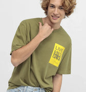 Printed T-Shirt For Men - Khaki - MEME