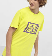 Printed T-Shirt For Men - Lime - MEME