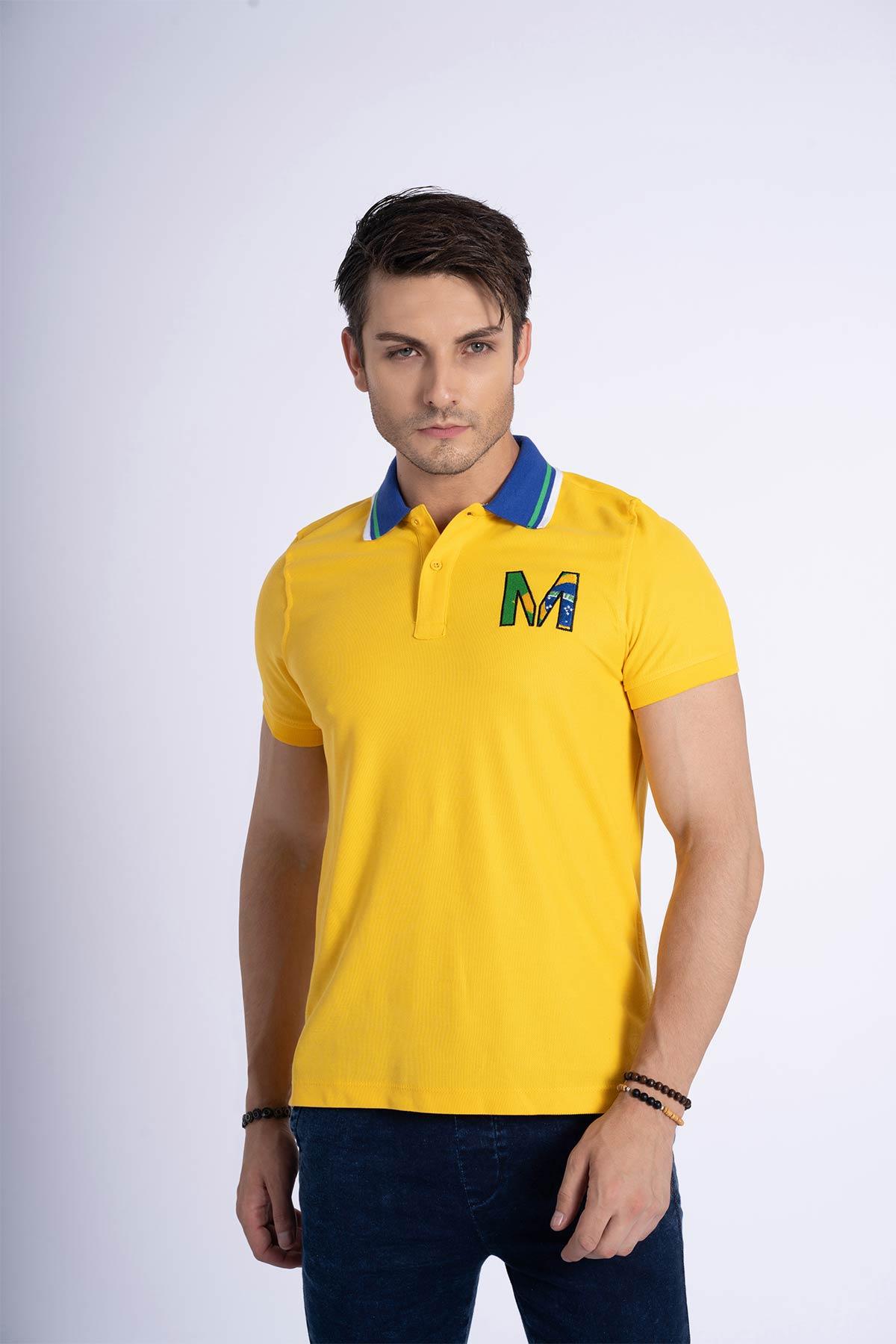 Polo T-Shirt For Men - Lime