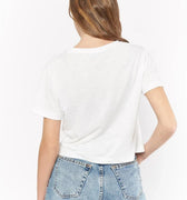 Printed T-Shirt For Women - White - MEME