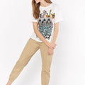 Printed T-Shirt For Women - White - MEME
