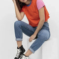 Cropped T-Shirt For Women - Multicolor - MEME