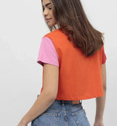 Cropped T-Shirt For Women - Multicolor - MEME
