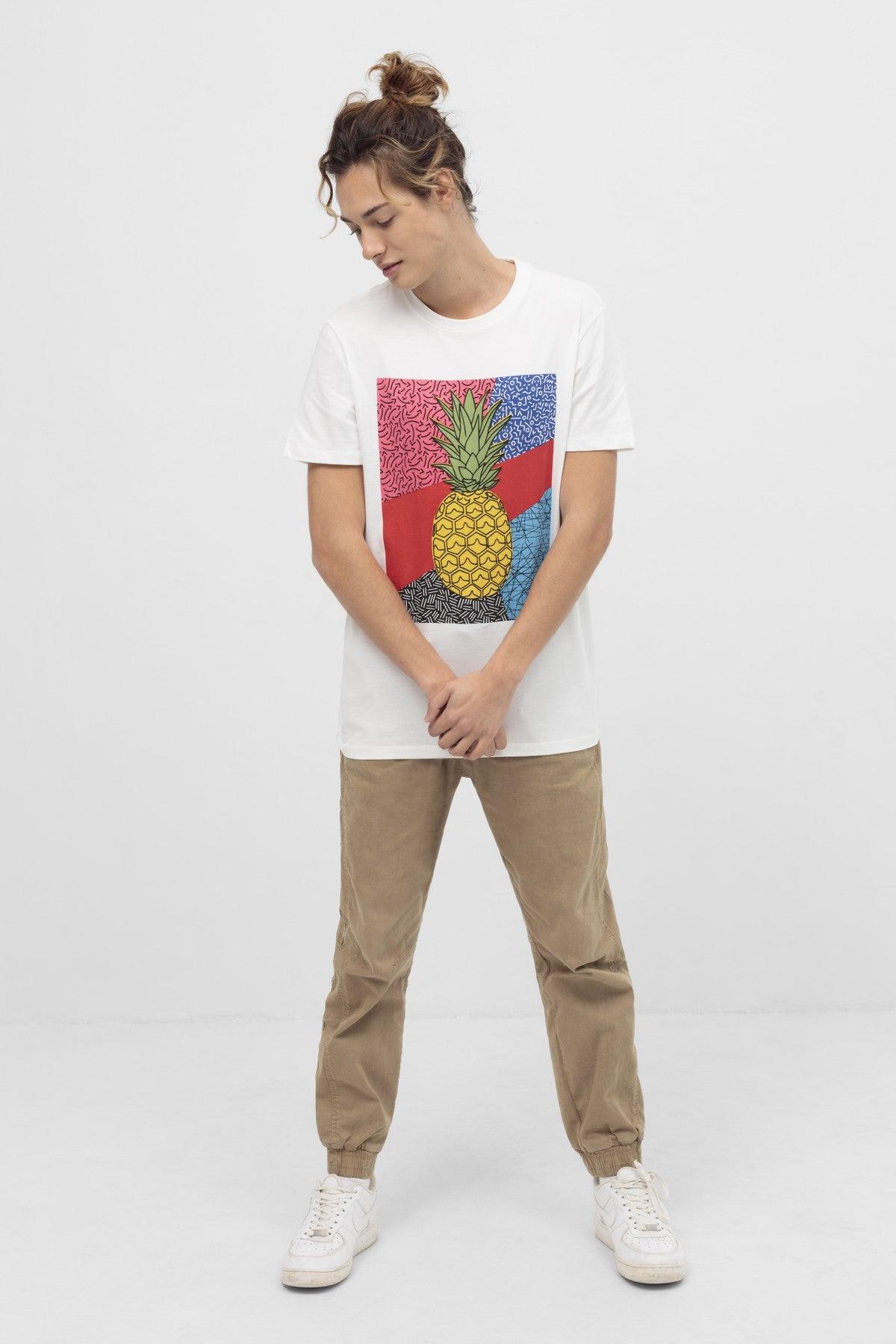 Printed T-Shirt For Men - White