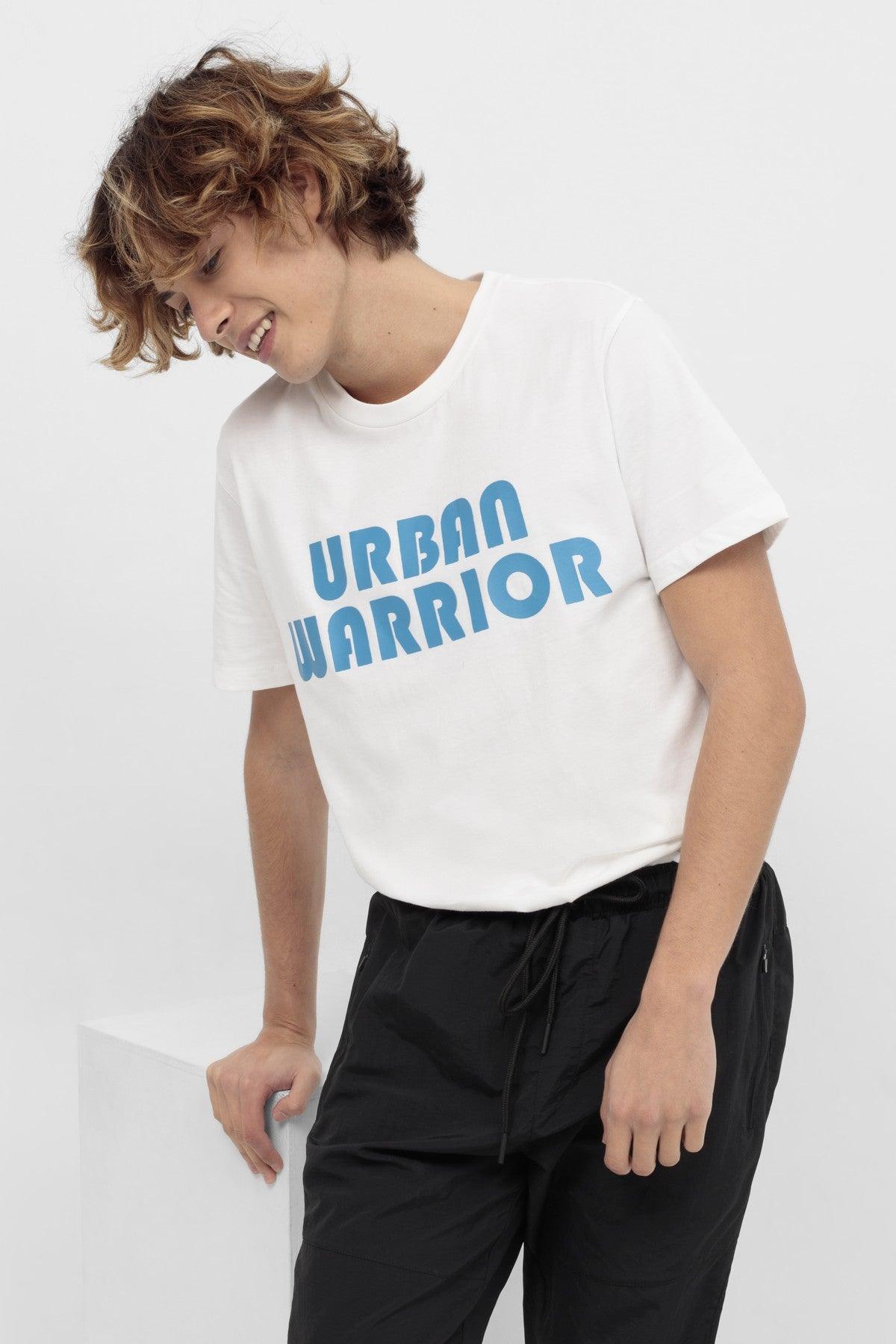 Printed T-Shirt For Men - White