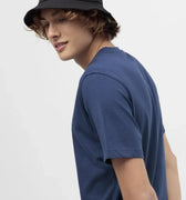 Crew Neck Basic T-Shirt For Men - Blue - MEME