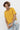 Crew Neck Basic T-Shirt For Men - Yellow