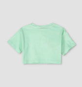 Graphic T-Shirt For Baby Girl - Turquoise - MEME