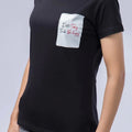 Printed T-Shirt For Women - Black - MEME