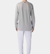 Full Sleeve Basic T-Shirt For Men - Light Grey - MEME