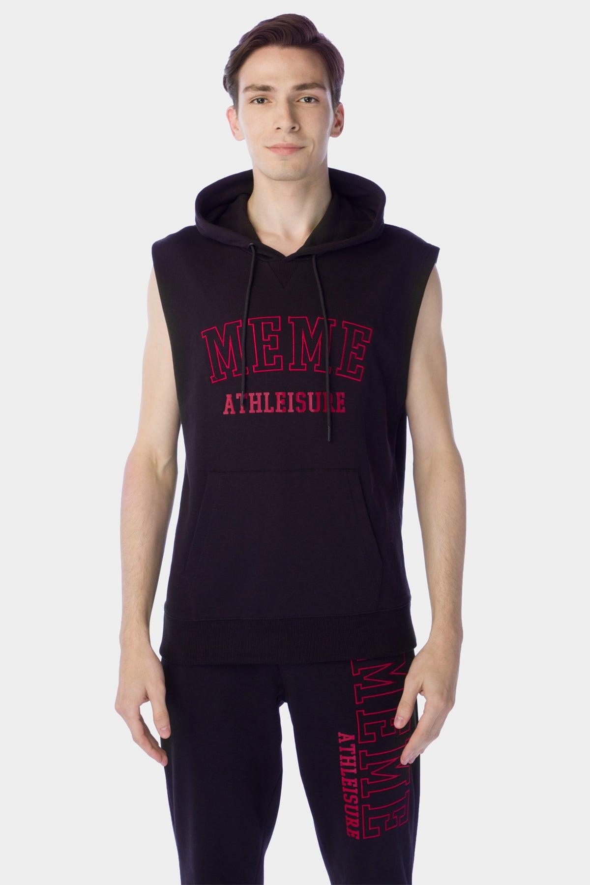 Sleeveless Hoodie For Men - Black