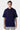 Half Sleeves Hoodie For Men - Navy