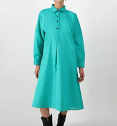 Solid Long Dress For Women - Emerald Green - MEME