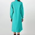 Solid Long Dress For Women - Emerald Green - MEME