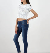 Cropped T-Shirt For Women - White - MEME
