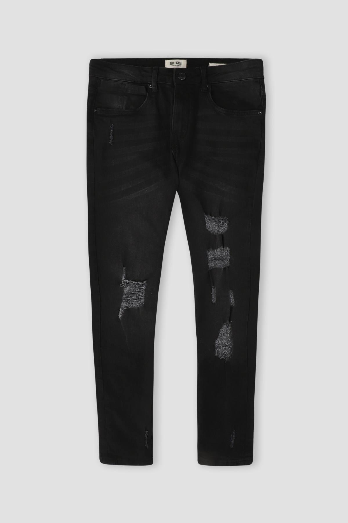 Slim Fit Jeans For Men - Black