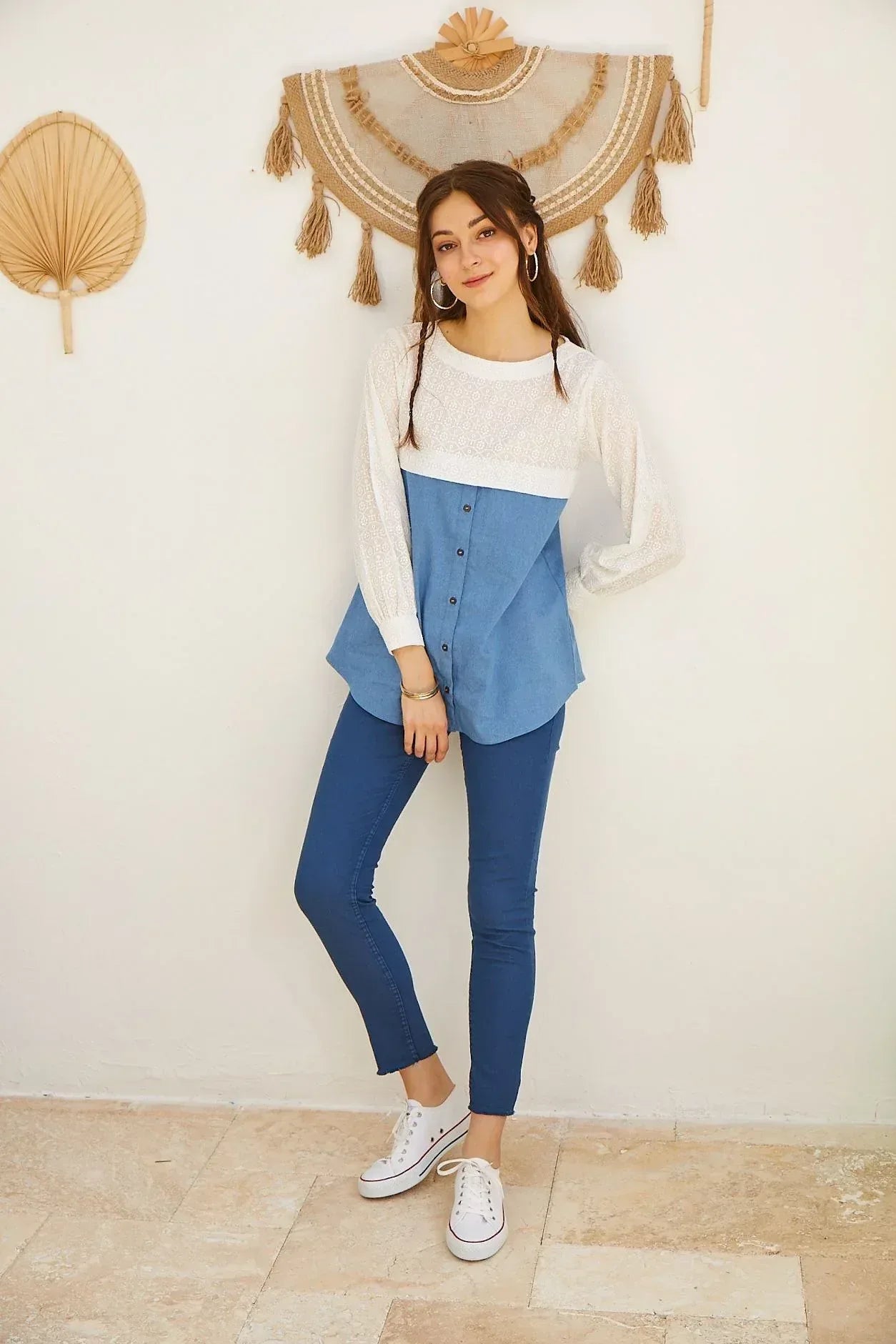 Midi Dress For Women - White - MEME