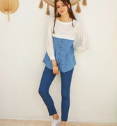 Midi Dress For Women - White - MEME