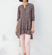 Printed Midi Dress For Women - Multicolor - MEME
