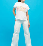 Flared Jeans For Women - Egret - MEME