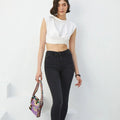 Cropped T-Shirt For Women - White - MEME