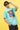 Printed T-Shirt For Men - Turquoise