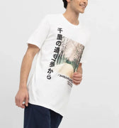 Printed T-Shirt For Men - White - MEME