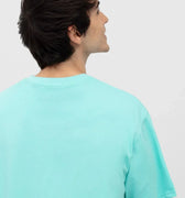 Printed T-Shirt For Men - Turquoise - MEME