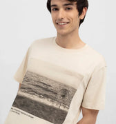 Printed T-Shirt For Men - Sand - MEME