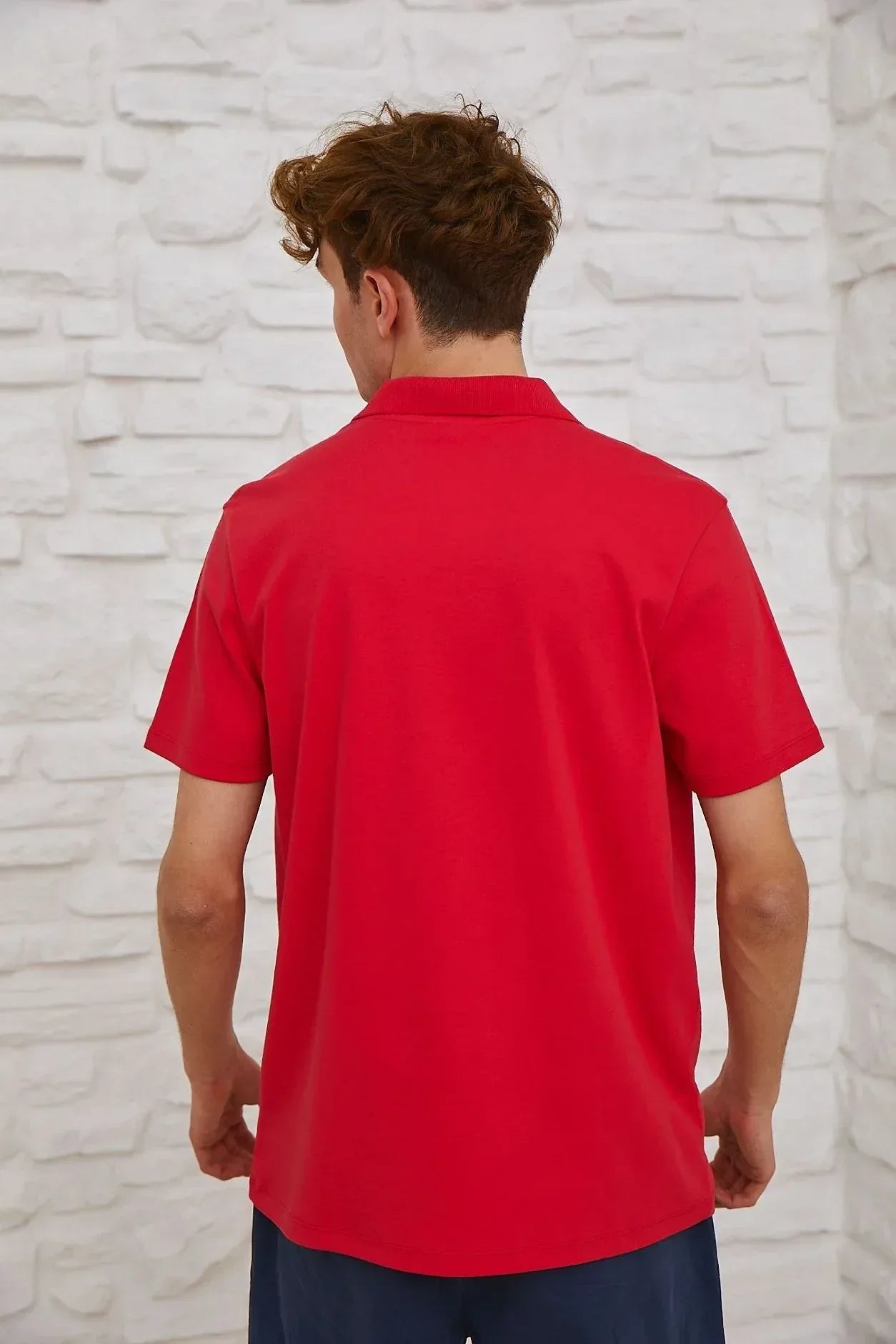 Polo T-Shirt For Men - Red - MEME