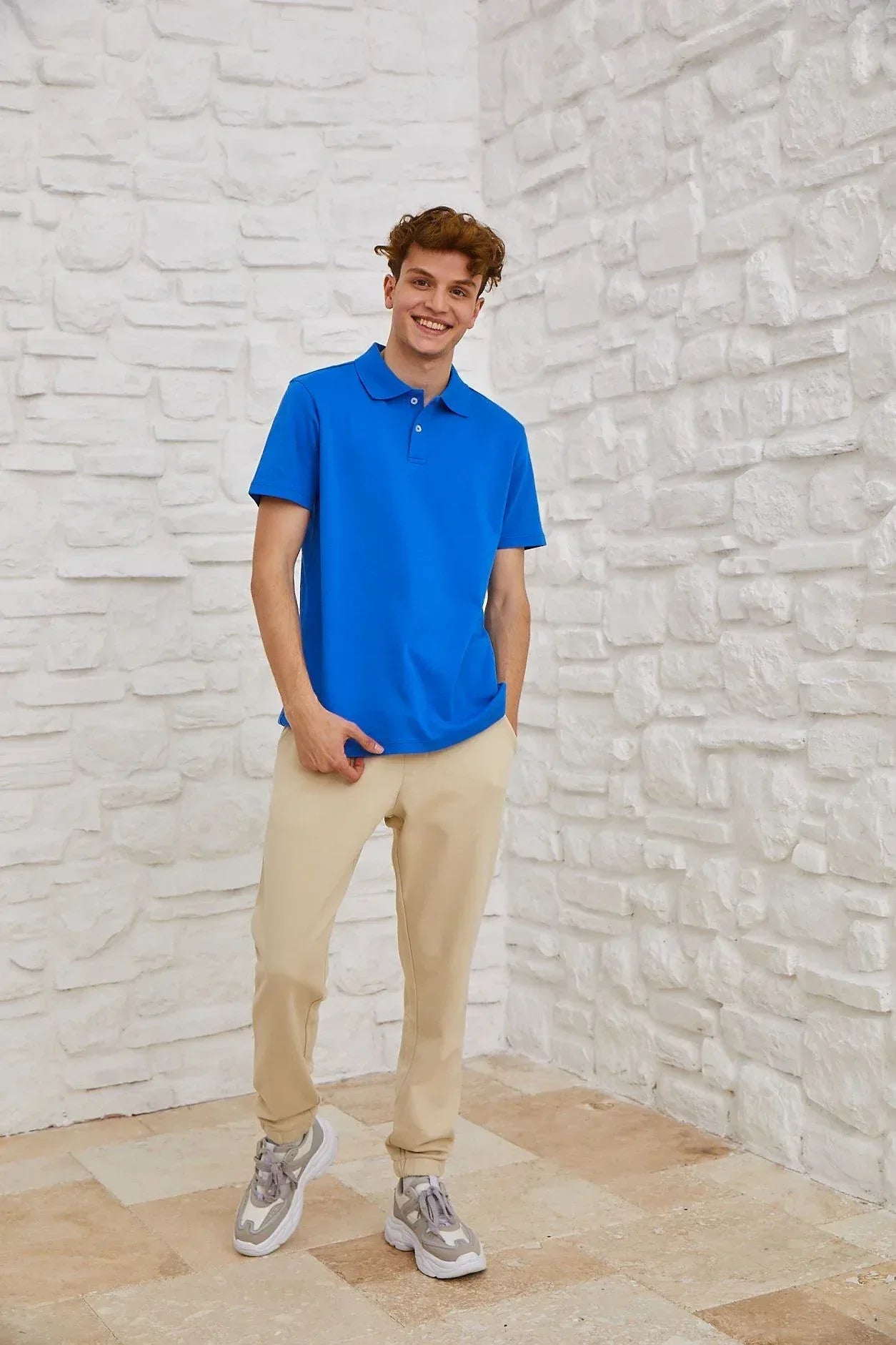 Polo T-Shirt For Men - Royal Blue - MEME