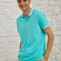 Polo T-Shirt For Men - Turquoise - MEME