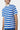 Stripe Polo T-Shirt For Men - Blue - MEME