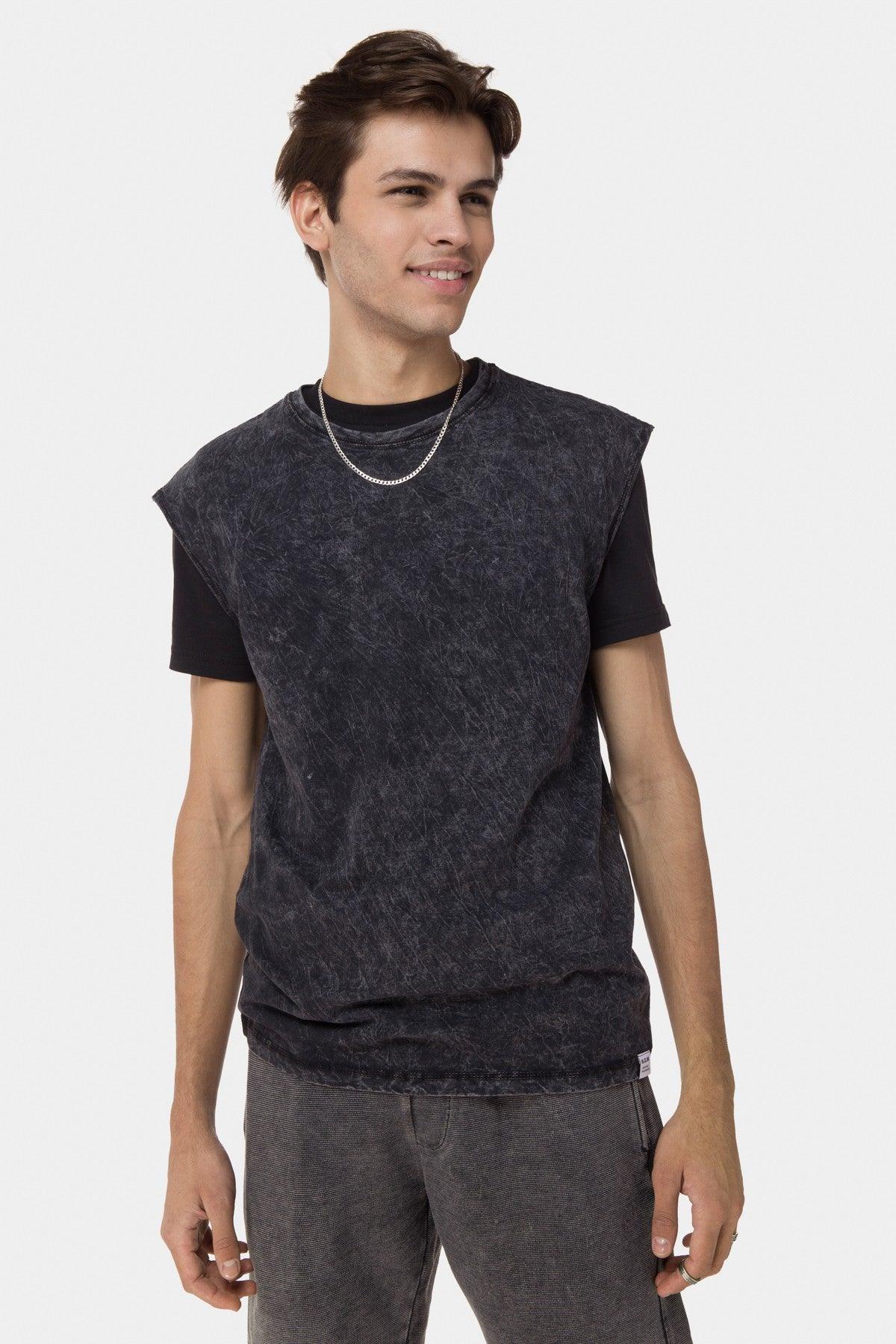 Vests T-Shirt For Men - Grey Marengo
